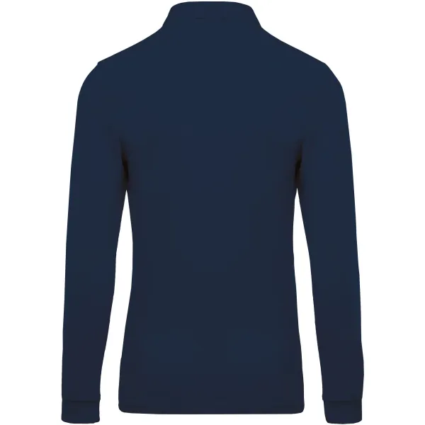 Polo homme manches longues personnalisé avec une broderie