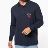 polo manches longues homme personnalisé broderie