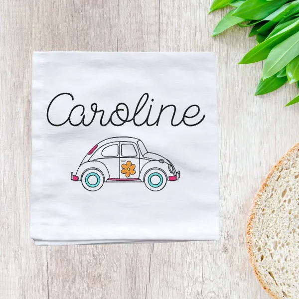 serviette de table personnalisée coccinelle volkswagen