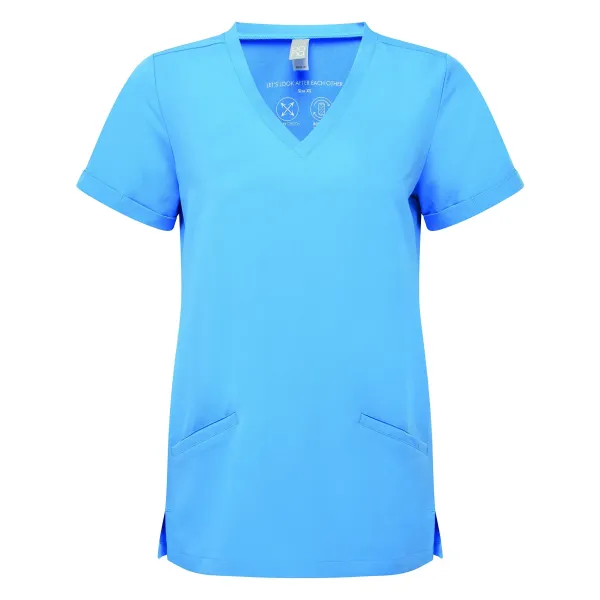 blouse tunique de travail bleu ciel