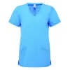 blouse tunique de travail bleu ciel