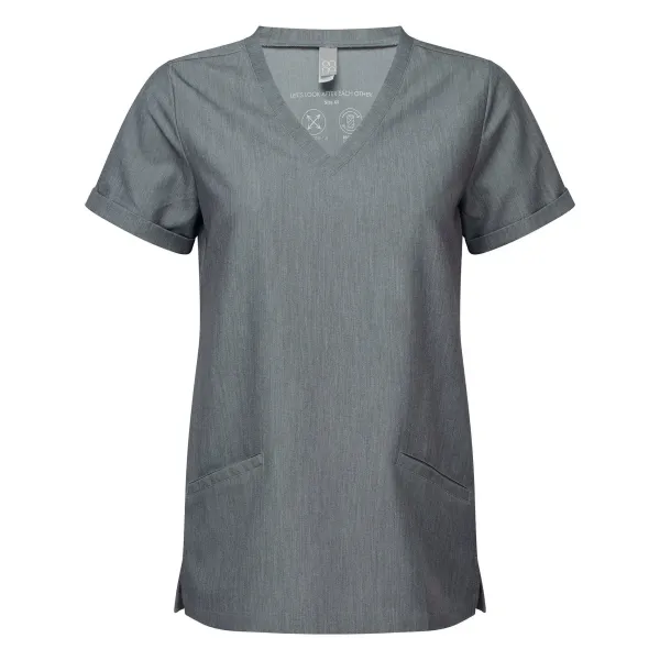 blouse grise personnalisée pour le travail