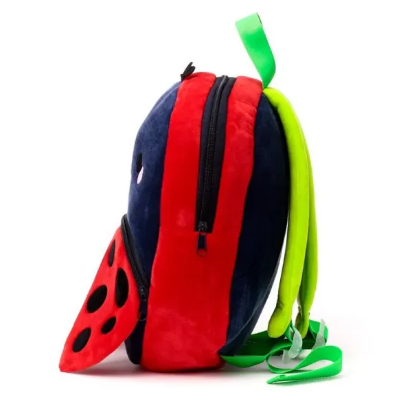 Petit sac à dos enfant coccinelle brodé avec un prénom