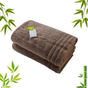 Drap de bain personnalisé chocolat brodé | unique et pas cher !