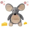 peluche souris personnalisée avec prénom