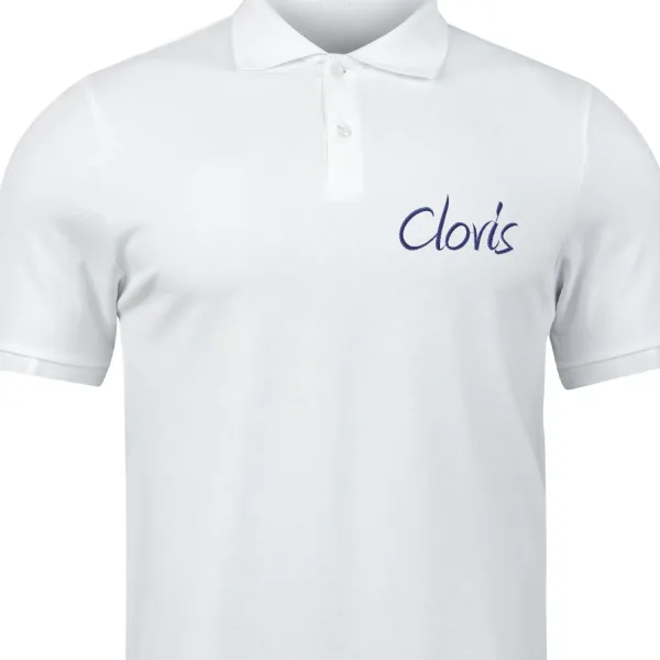 broderie sur polo coeur