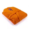 peignoir orange homme ou femme brodé au prénom