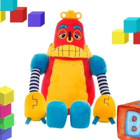 peluche robot personnalisé avec broderie