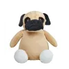 chien carlin en peluche personnalisé