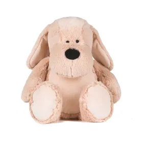 Peluche chien marron personnalisé avec une broderie prénom