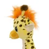 plan de profil d'une peluche girafe