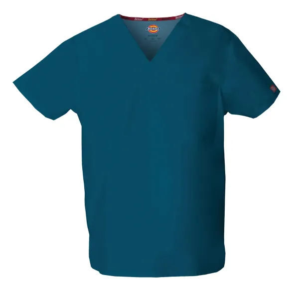 blouse médicale bleu caraibe personnalisée