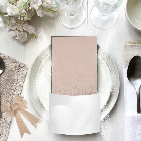 serviette brodée zodiaque signe balance originale