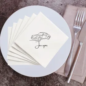 serviette de table porsche 911