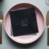serviette de table personnalisée le vélo