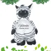 peluche zebre personnalisée broderie