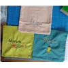 prénoms brodés sur des serviettes de table coton