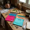 lot de serviettes de table brodées pour la semaine