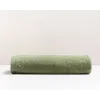 serviette de bain brodée vert foncé