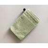 drap de bain brodé vert clair