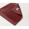 Serviette en coton et drap de bain prestige couleur bordeaux brodé