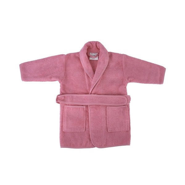 peignoir enfant kimono rose brodé