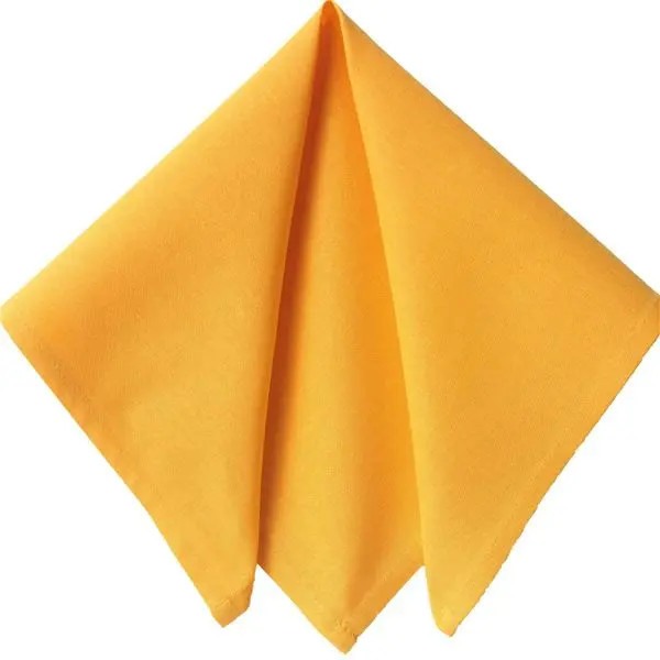 serviette de table jaune ocre