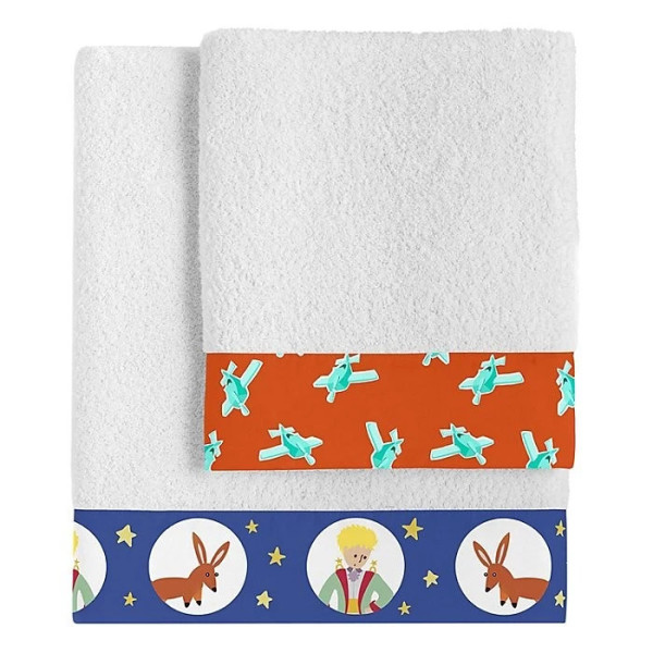 drap de bain petit prince brodé