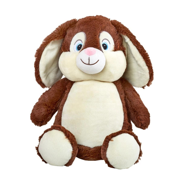 peluche lapin marron personnalisé