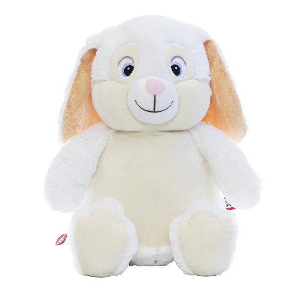 peluche lapin blanc personnalisée