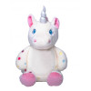 peluche licorne à pois brodée