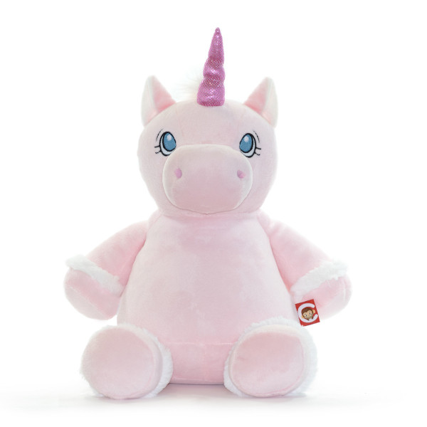 peluche licorne rose personnalisée broderie