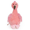 peluche flamand rose brodé