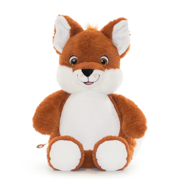 Peluche animal renard personnalisée avec une broderie prénom enfant