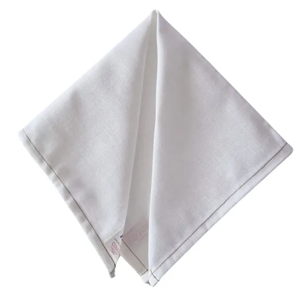 serviette de table meringue lin polyester