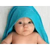 Cape de bain bleue pour enfant à faire broder au prénom.