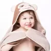 Cape de bain pour enfant motif singe personnalisée avec prénom