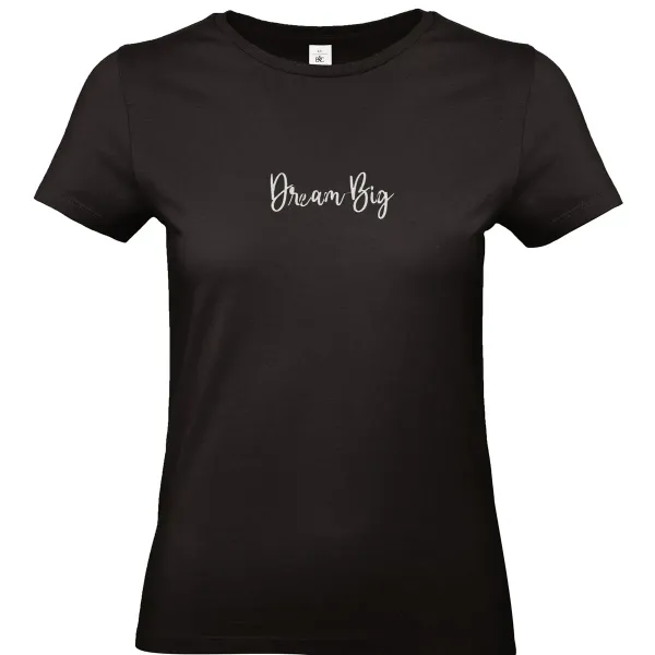 tee shirt noir femme dream big