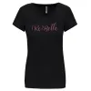 tee shirt noir femme rebelle