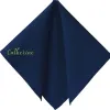 Serviette de table brodée au prénom couleur bleu marine