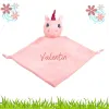 doudou fille licorne rose personnalisé