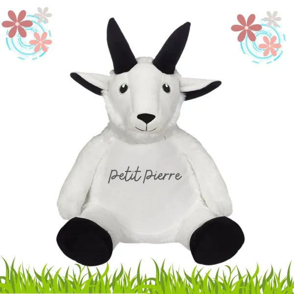 peluche chevre personnalisée