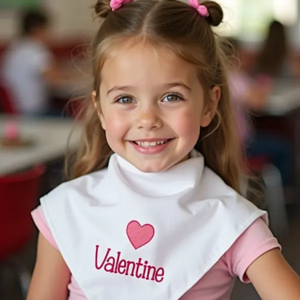 serviette de table cantine enfant brodée