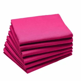 serviette de table coton couleur rose