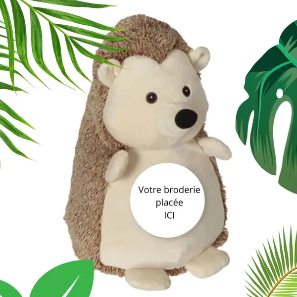 peluche herisson personnalisée