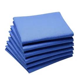 serviette de table brodée couleur bleue