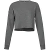 Sweat shirt crop femme original love brodé