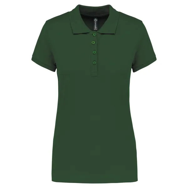 Polo femme manches courtes personnalisé avec une broderie