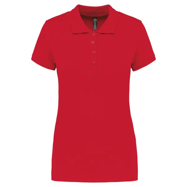 Polo femme manches courtes personnalisé avec une broderie