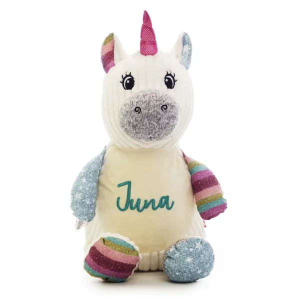 peluche licorne personnalisée corne magique